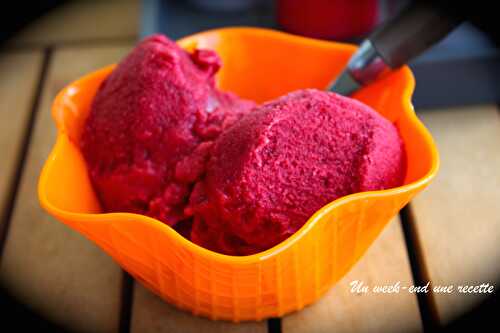 Sorbet à la cerise sans sorbetière