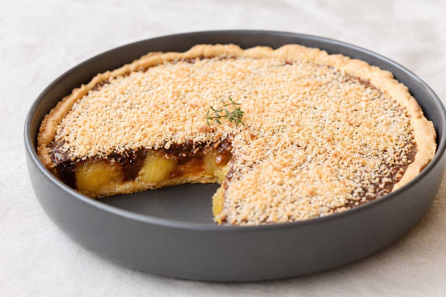 Tarte ananas chocolat