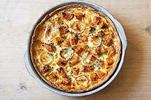 Tarte butternut et chèvre fondante