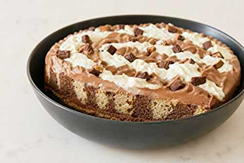 Tarte marbrée Dakatine au chocolat