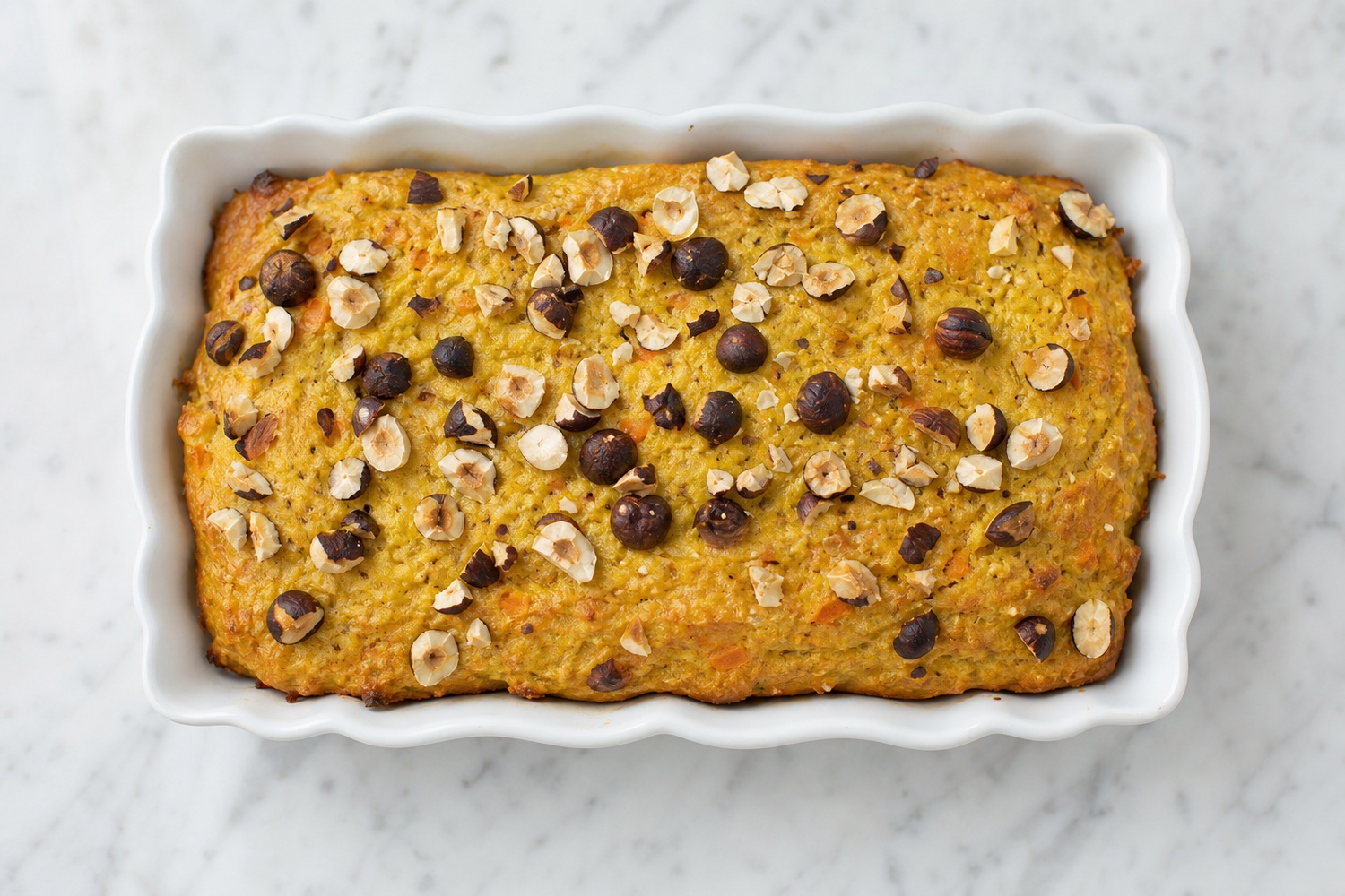 Cake lentilles corail moelleux aux carottes et au curry