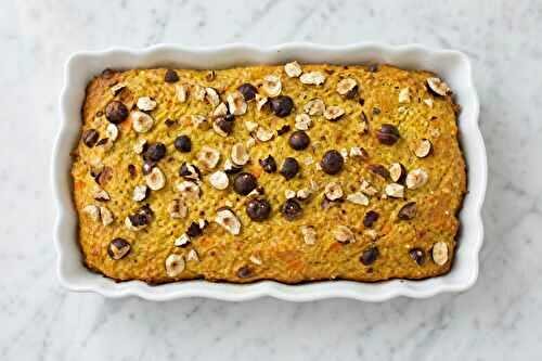 Cake lentilles corail moelleux aux carottes et au curry