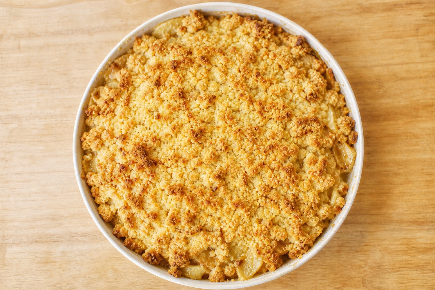 Crumble aux poires croustillant