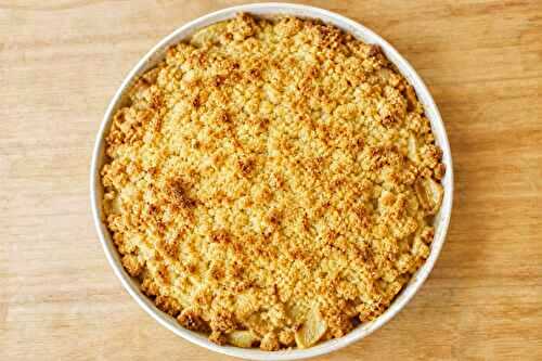 Crumble aux poires croustillant