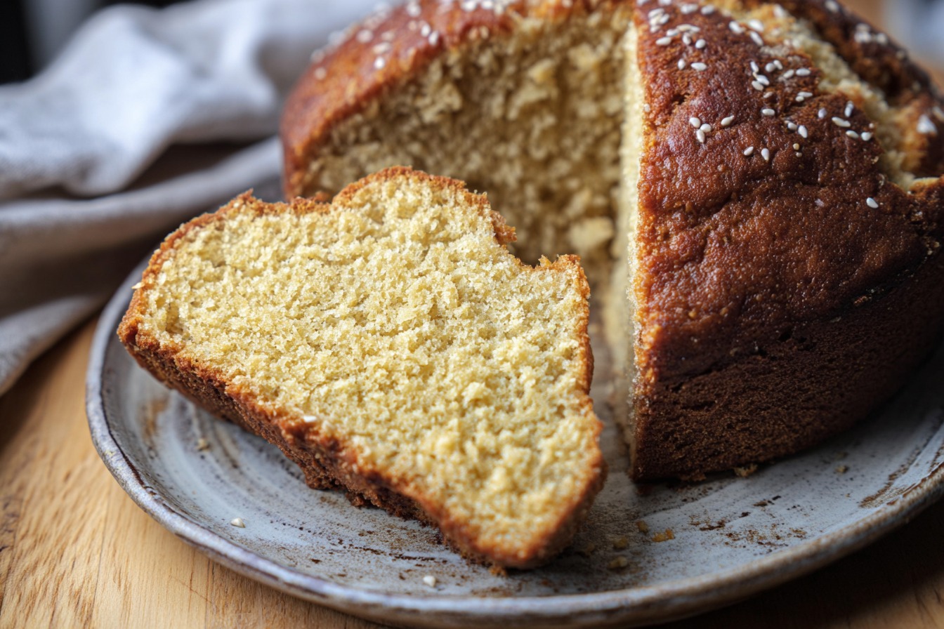 Gâteau moelleux à la farine de soja (recette au miel)