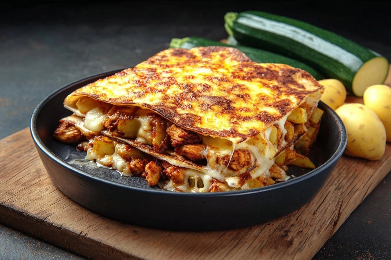 La gratinade fondante au poulet mariné