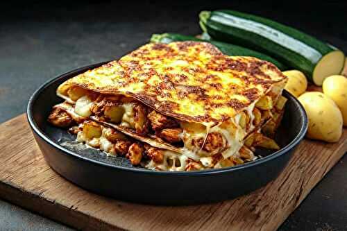La gratinade fondante au poulet mariné