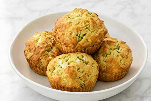 Muffin courgette feta moelleux