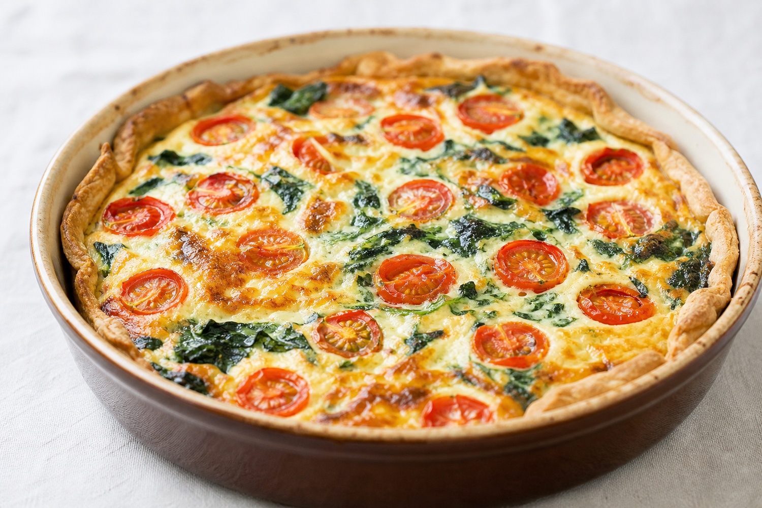 Quiche fondante ricotta épinard
