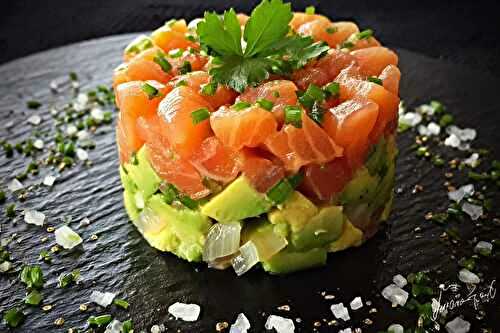 Recette citron caviar : tartare de saumon fondant