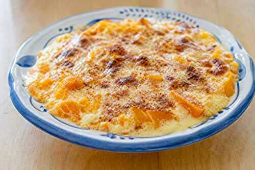 Recette gratin de citrouille fondant