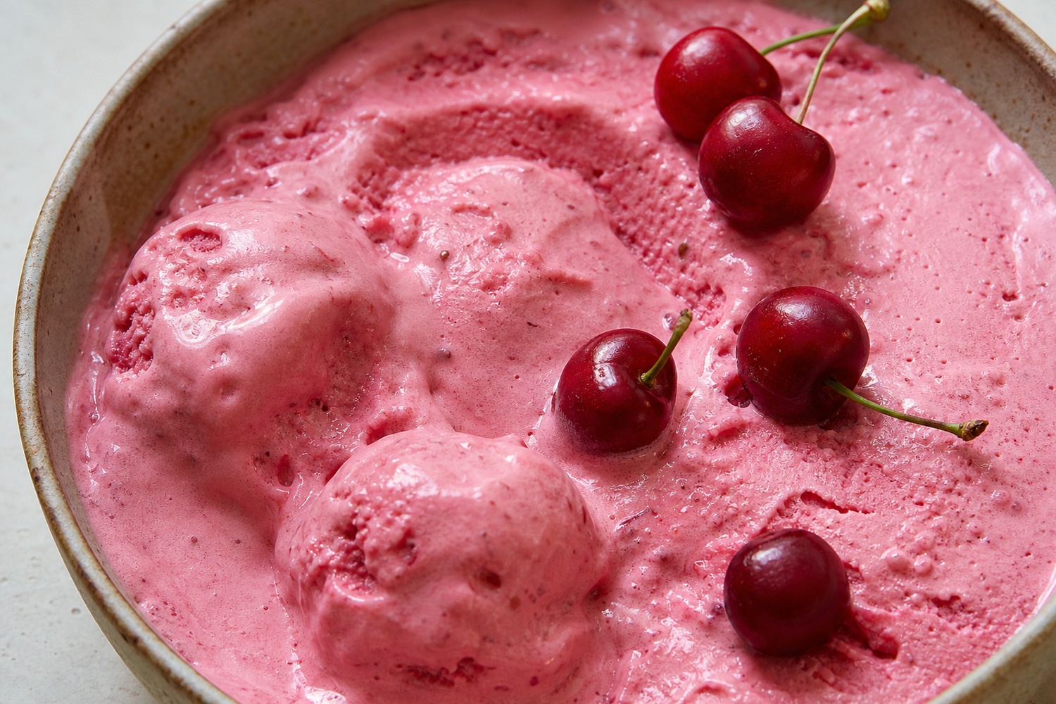 Sorbet cerise : recette minute