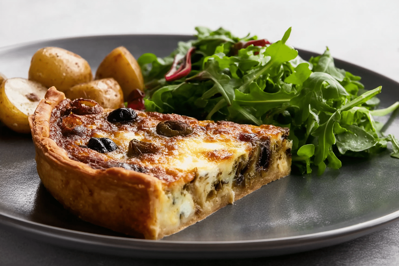 Tarte aux olives minute
