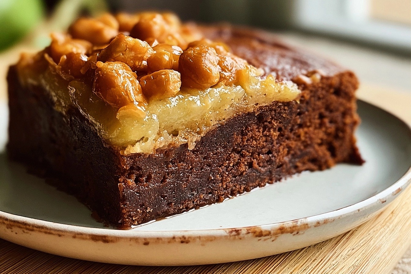 Gâteau chouchou au chocolat noir croquant