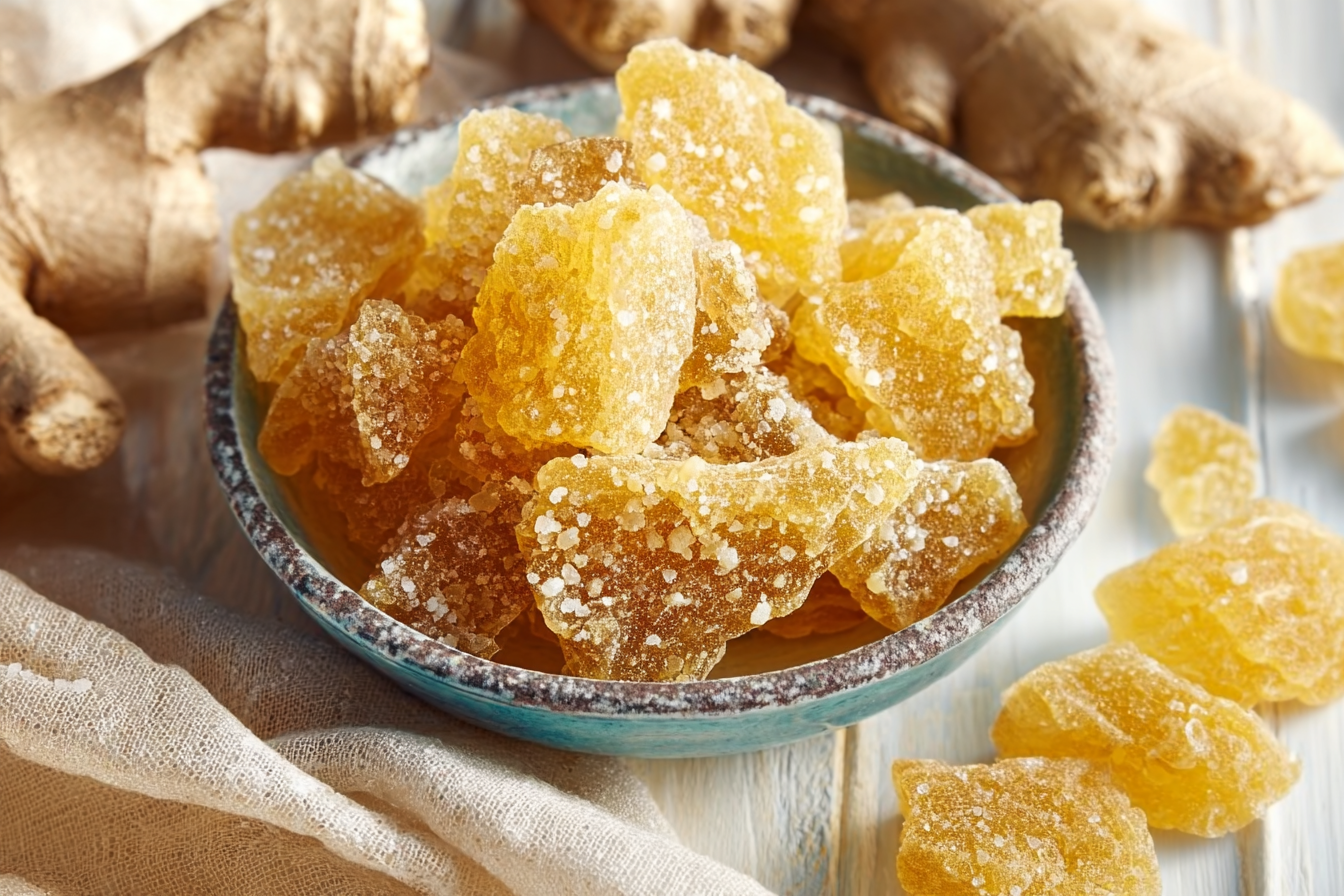 Recette du gingembre confit maison