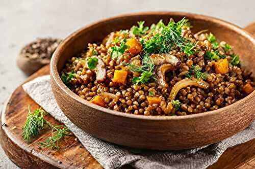 Recette kasha façon slave aux champignons et petits légumes
