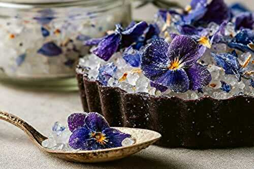 Recette violettes cristallisées croquantes