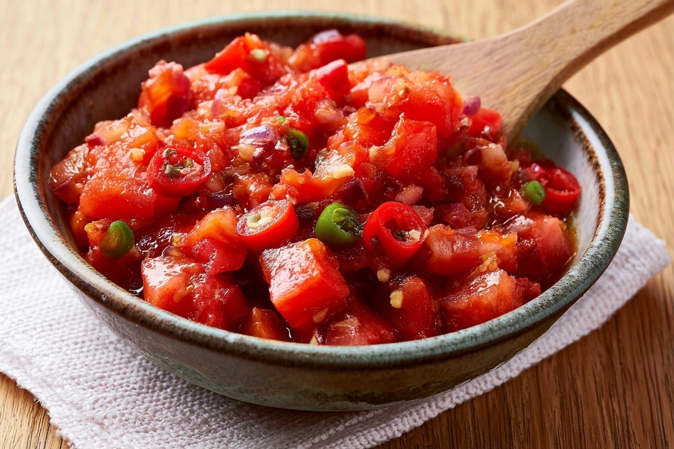 Rougail tomate façon réunionnaise