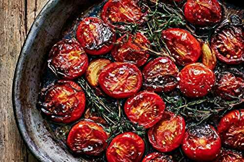 Tomates confites au four