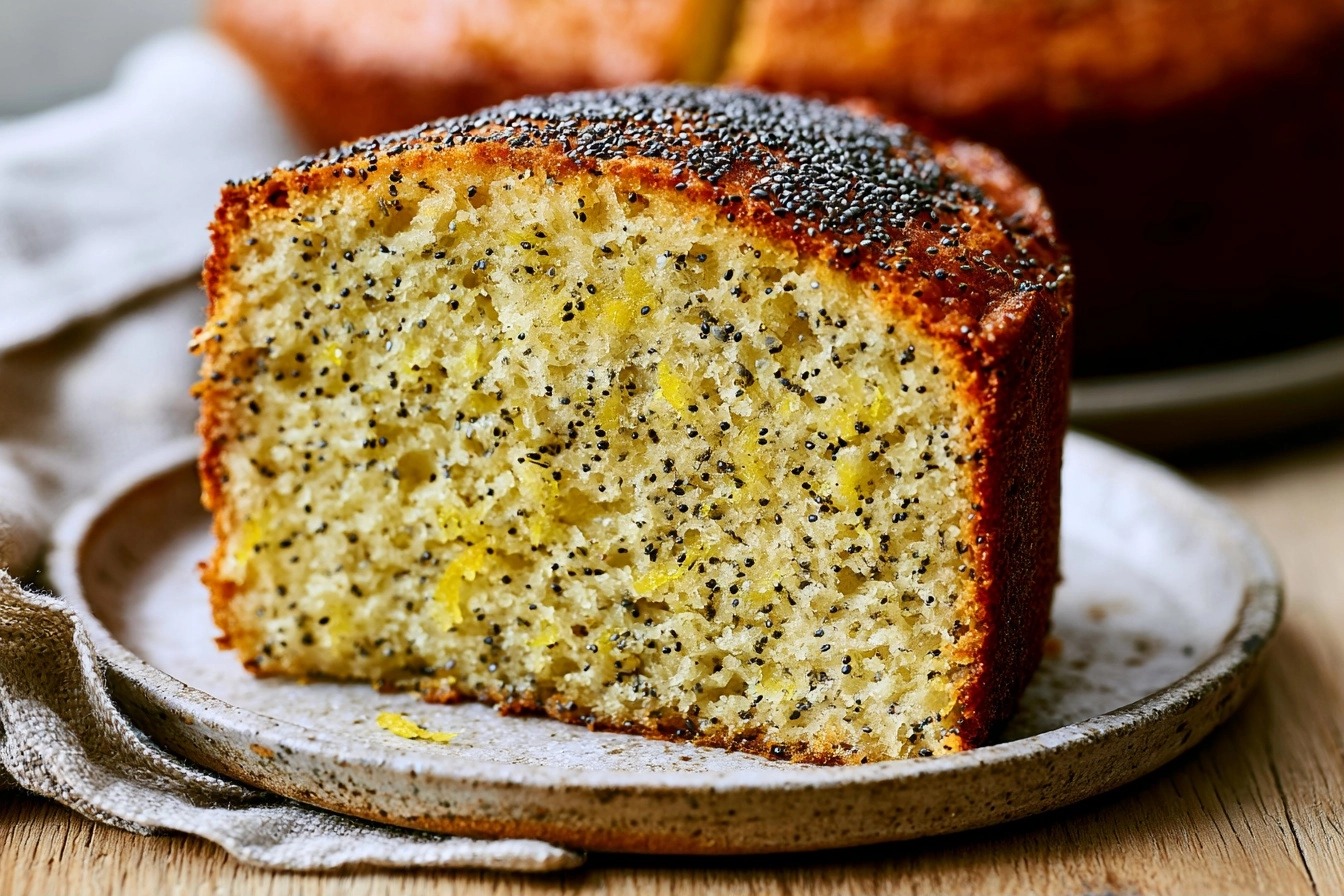 Cake au citron et graine de pavot : recette du week-end