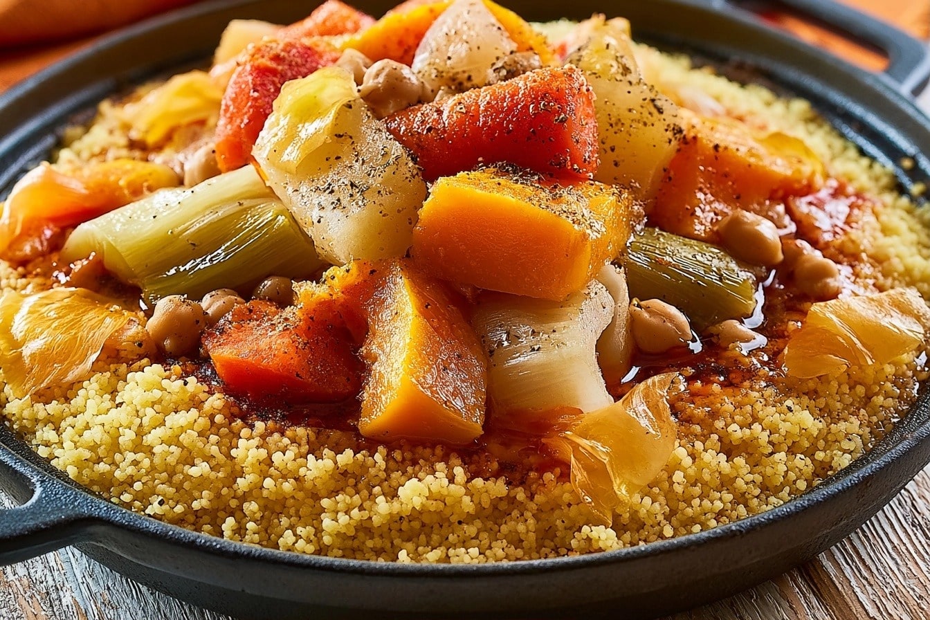Couscous de légumes en cocotte