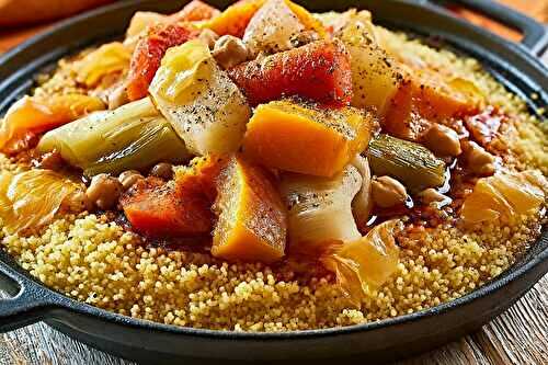 Couscous de légumes en cocotte
