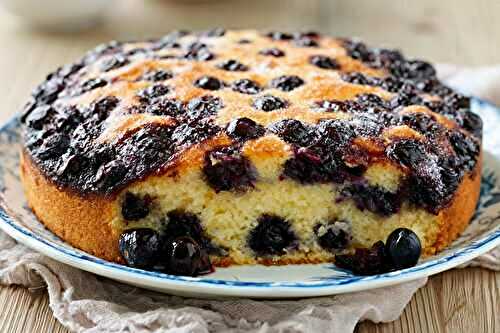 Gâteau aux myrtilles 