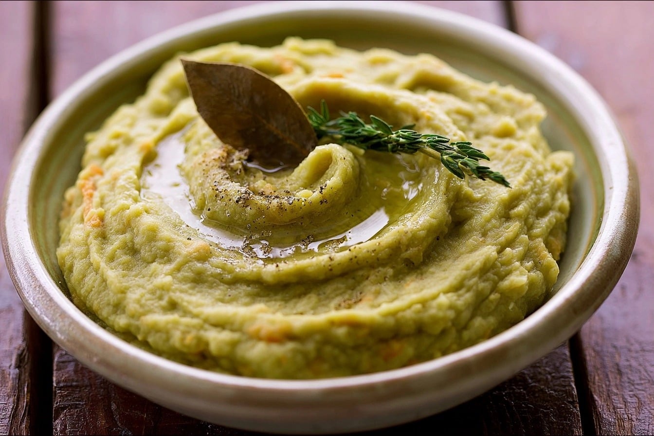 Purée de pois cassés façon brasserie