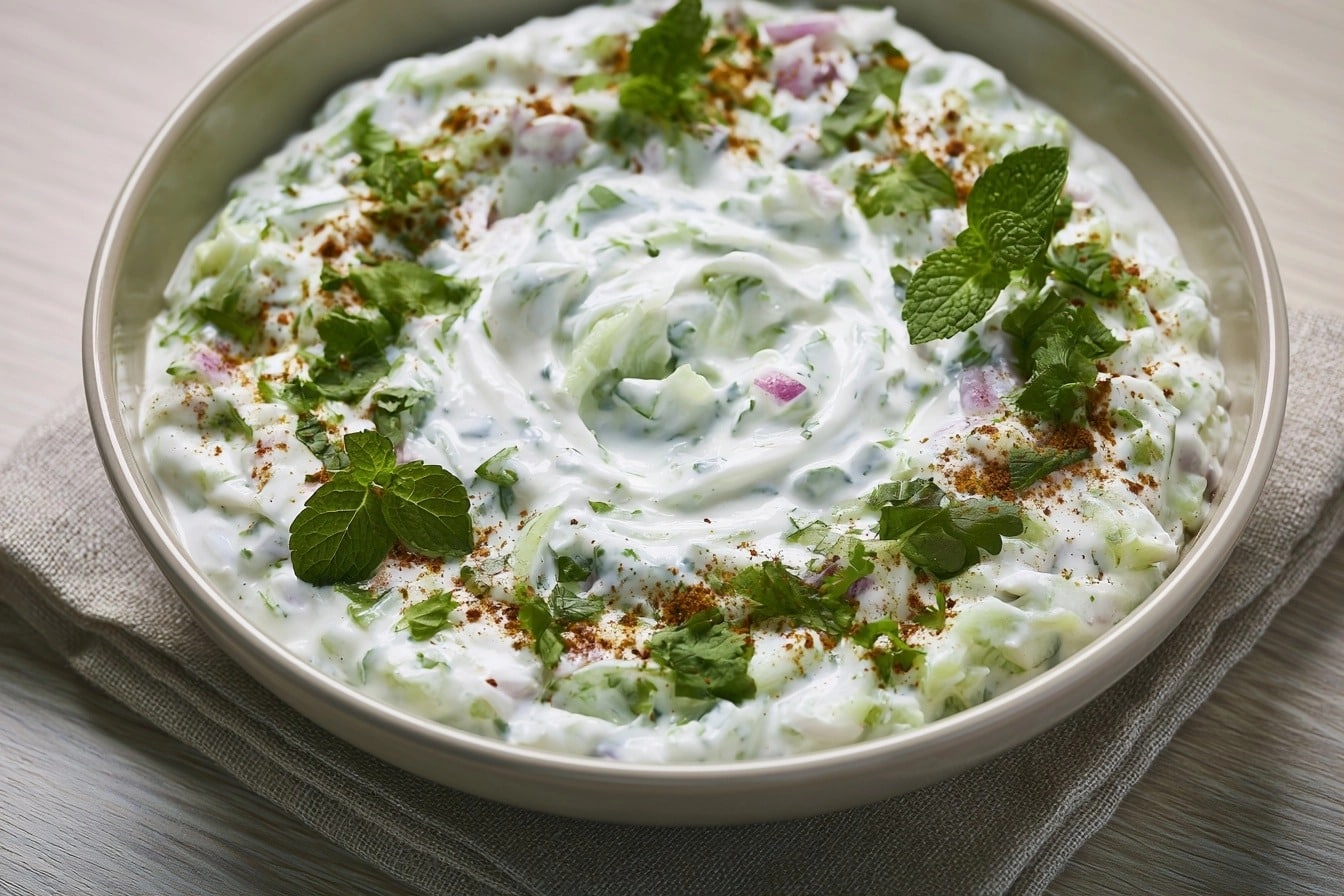 Raita de concombre minute