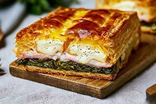 Recette feuilleté express aux épinards et chèvre