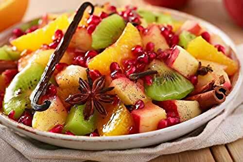 Salade de fruits aux épices d'hiver