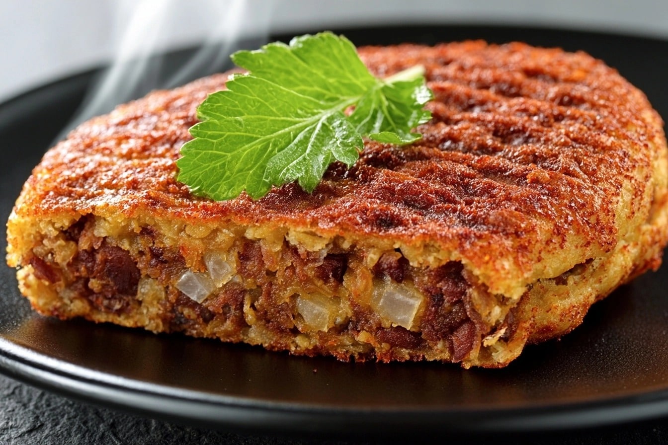 Steak végétal maison doré à la poêle