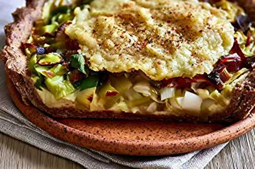 Tarte rustique aux poireaux IG bas