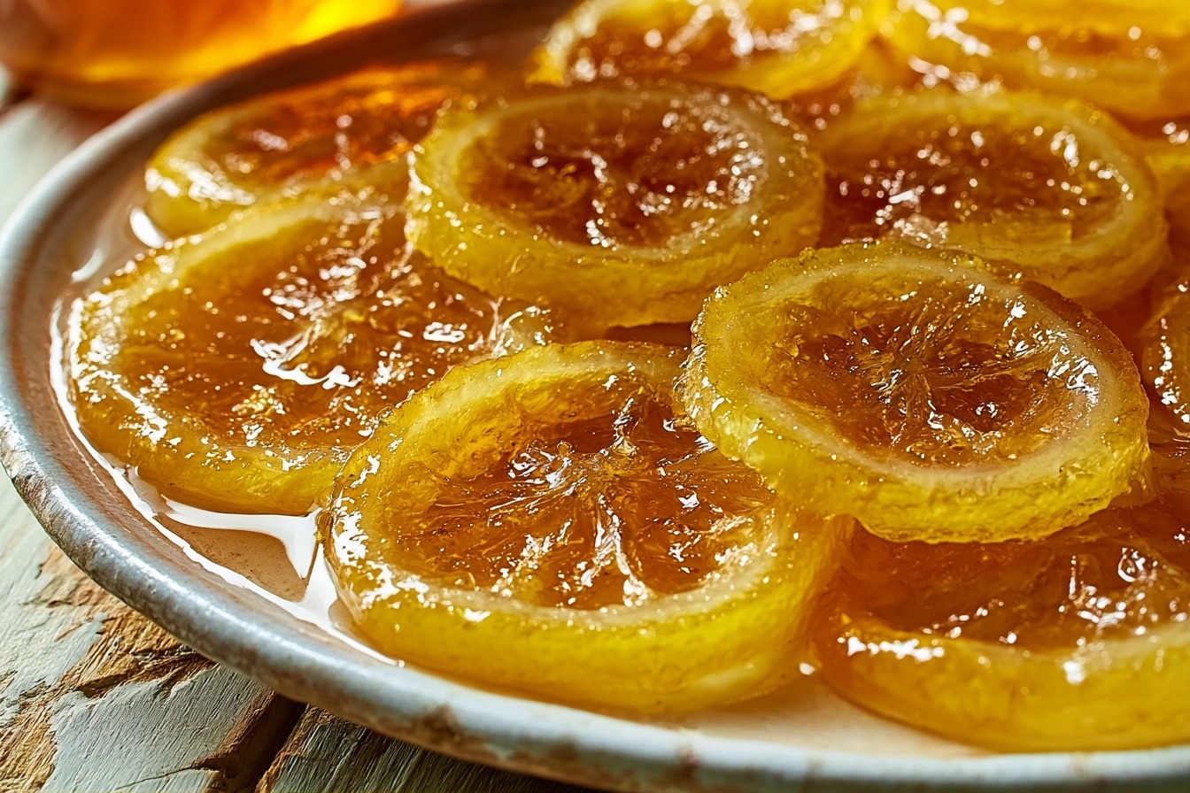 Citron confit au sucre à l'ancienne
