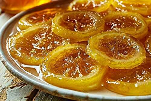 Citron confit au sucre à l'ancienne