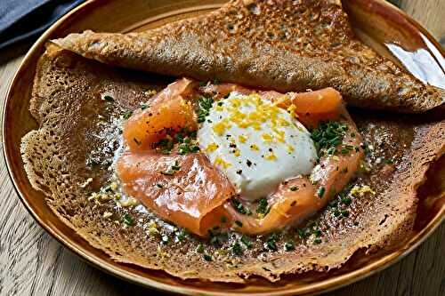 Galette au saumon façon brasserie
