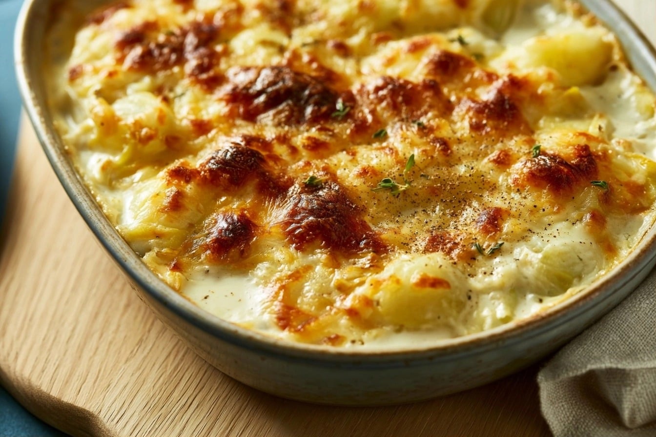Gratin de chouchou traditionnel façon réunionnaise