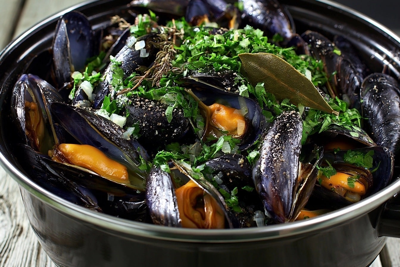 Moules marinières façon brasserie
