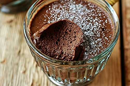 Mousse au chocolat aquafaba (pois chiche) aérienne