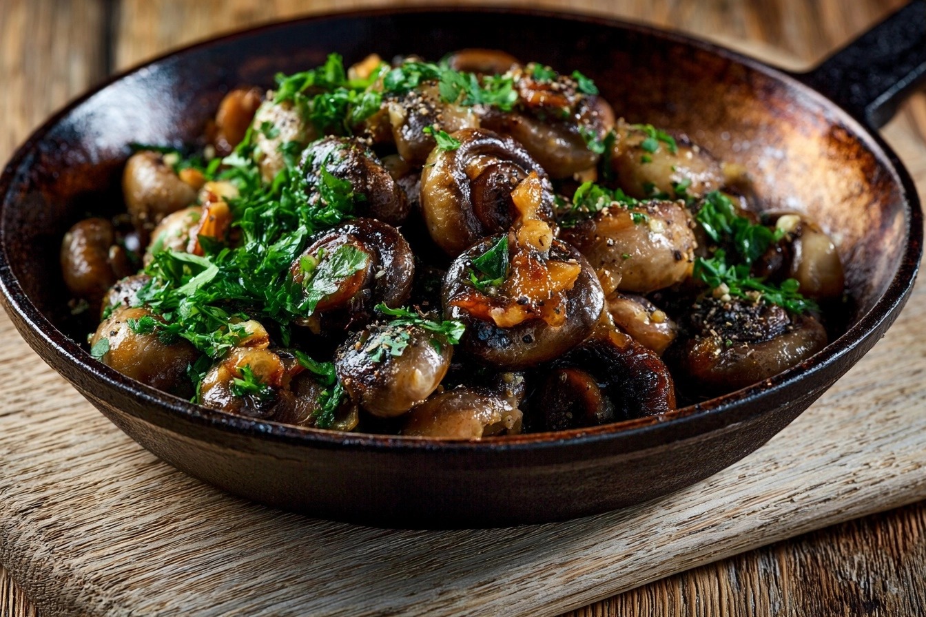 Poêlée de champignons persillés façon bistrot