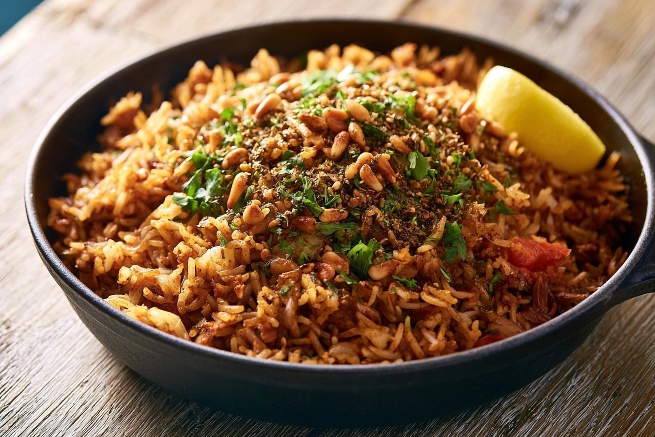 Riz libanais (7 épices / zaatar) en cocotte