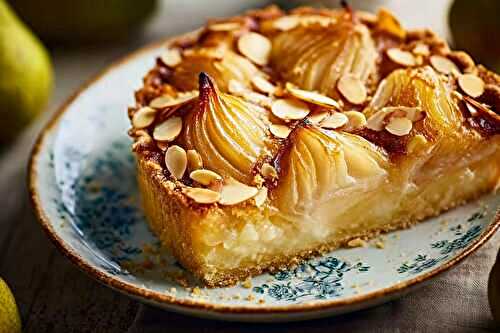 Tarte poire amande à l'ancienne
