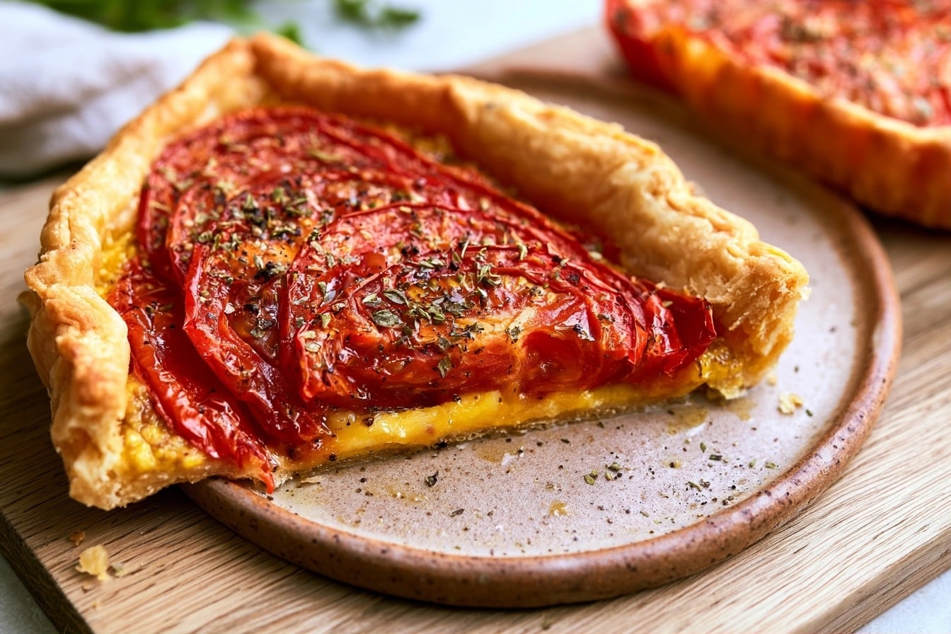 Tarte tomate moutarde