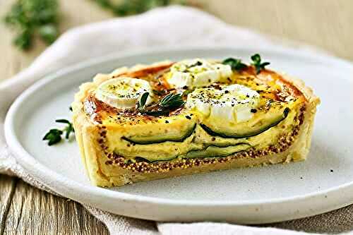 Tartelette courgette au chèvre façon bistrot