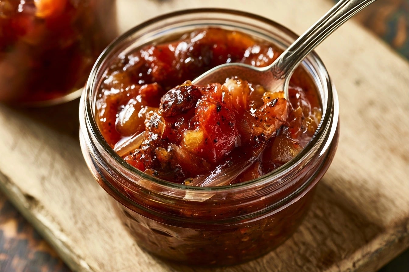 Chutney de tomate mijoté