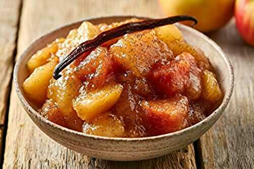 Compote pomme coing mijotée