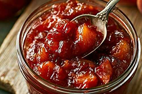 Confiture de pêches de vigne à l'ancienne
