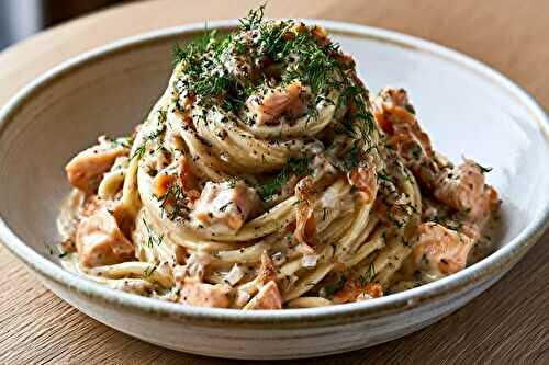 Linguine au saumon express