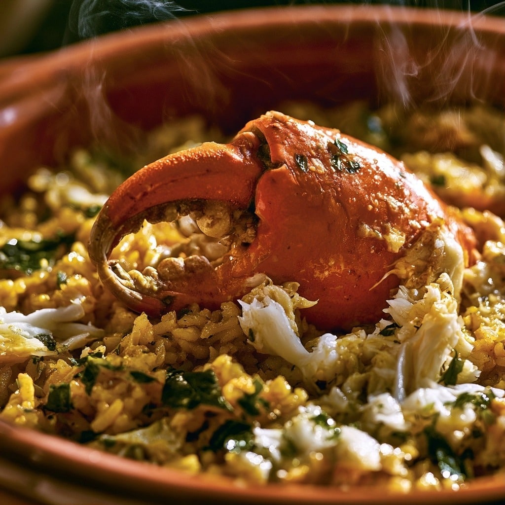Matoutou de crabe mijoté au colombo