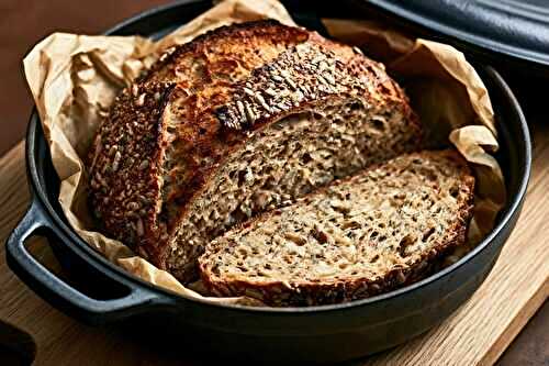 Pain aux graines en cocotte